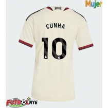 Camiseta Manchester United Matheus Cunha #10 Tercera Equipación para mujer 2026-27 manga corta